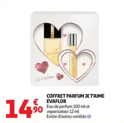 Auchan Supermarché Coffret parfum je t'aime evaflor offre