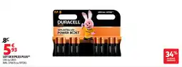 Auchan Supermarché Lot de 8 piles plus offre