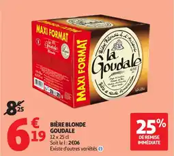 Auchan Supermarché Bière blonde goudale offre