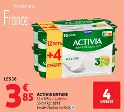 Auchan Supermarché Activia nature offre