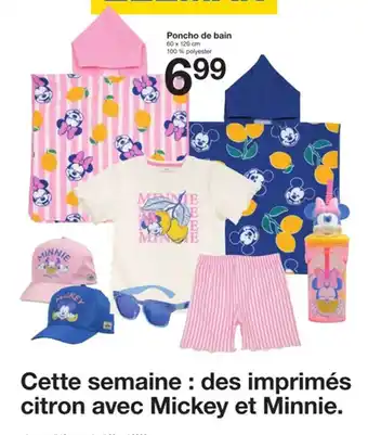 Cette semaine des imprimés citron avec mickey et minnie