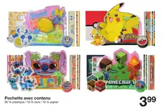 Pochette avec contenu