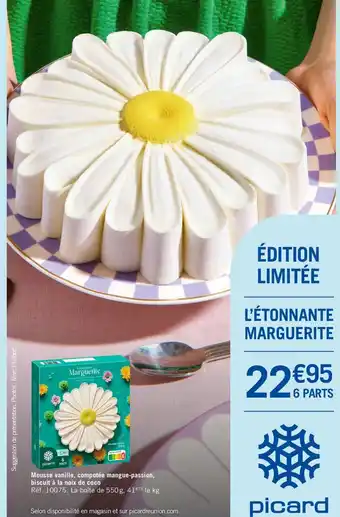 Mousse vanille compotée mangue-passion biscuit à la noix de coco