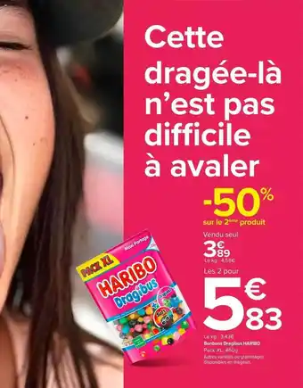 Carrefour Bonbons Dragibus Haribo offre