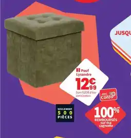 Conforama Pouf Lysandre offre