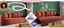 Conforama Canapé convertible 3 places Noah offre