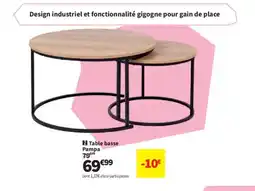 Conforama Table basse Pampa offre