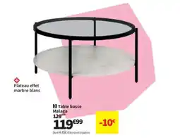 Conforama Table basse Malaga offre