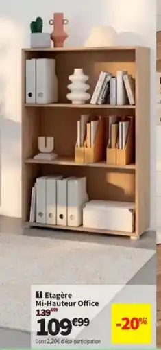Conforama Etagère Mi-Hauteur Office offre