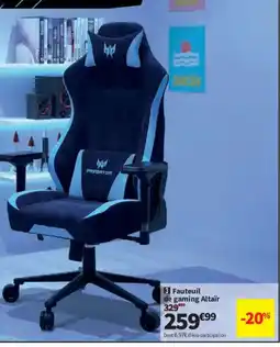 Conforama Fauteuil de gaming Altaïr offre