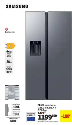 Conforama SAMSUNG Réf. américain offre