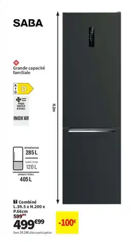 Conforama SABA Combiné offre
