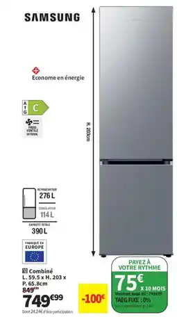 Conforama SAMSUNG Combiné offre