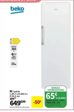 Conforama BEKO 1 porte offre