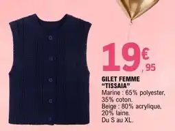 E.Leclerc Gilet Femme 'TISSAIA' offre