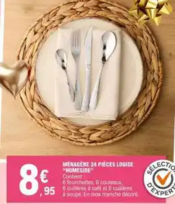 E.Leclerc MÉNAGÈRE 24 PIÈCES LOUISE “HOMESIDE” offre