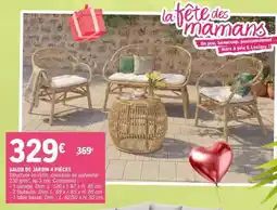 E.Leclerc SALON DE JARDIN 4 PIÈCES offre