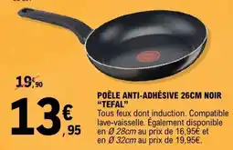 E.Leclerc POÊLE ANTI-ADHÉSIVE 26CM NOIR TEFAL offre