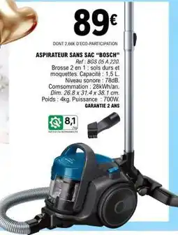 E.Leclerc ASPIRATEUR SANS SAC BOSCH offre