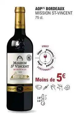E.Leclerc AOP Bordeaux 'Mission St Vincent' offre