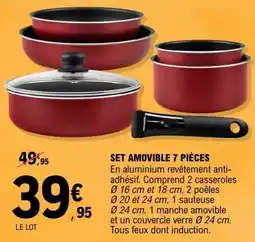 E.Leclerc Set Amovible 7 Pièces offre