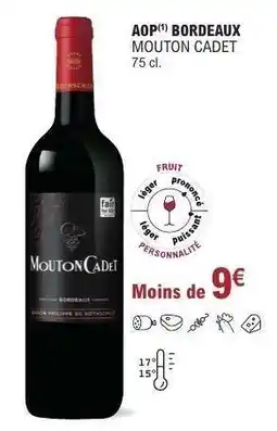 E.Leclerc AOP* BORDEAUX 'MOUTON CADET' offre