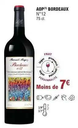 E.Leclerc AOP Bordeaux N° 12 offre