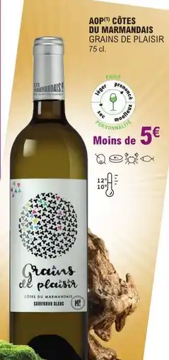 E.Leclerc AOP Côtes du Marmandais Grains de Plaisir offre