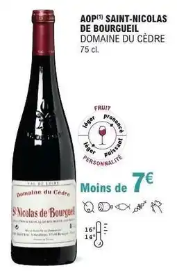 E.Leclerc AOP Saint-Nicolas de Bourgueil offre