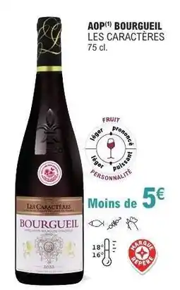 E.Leclerc AOP BOURGUEIL LES CARACTÈRES offre