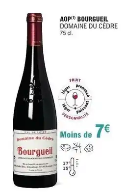 E.Leclerc AOP Bourgueil Domaine du Cèdre offre
