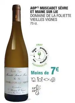 E.Leclerc AOP Muscadet Sèvre et Maine sur Lie offre