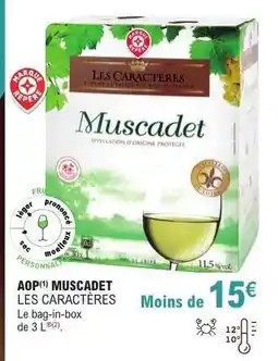 E.Leclerc AOP MUSCADET LES CARACTÈRES offre