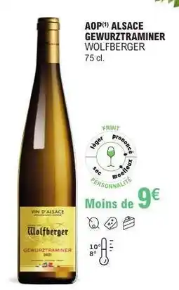 E.Leclerc AOP ALSACE GEWURZTRAMINER WOLFBERGER offre