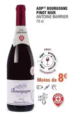 E.Leclerc AOP BOURGOGNE PINOT NOIR offre
