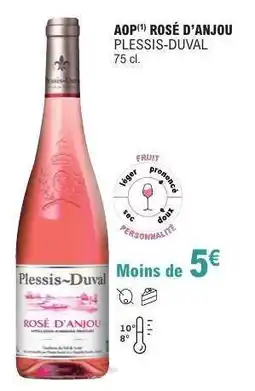 E.Leclerc AOP Rosé d'Anjou Plessis-Duval offre