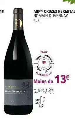 E.Leclerc AOP CROZES HERMITAGE ROMAIN DUVERNAY offre