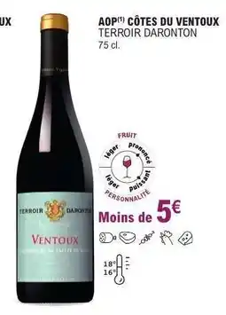 E.Leclerc AOP CÔTES DU VENTOUX TERROIR DARONTON offre