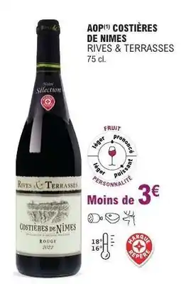 E.Leclerc AOP Costières de Nîmes Rives & Terrasses offre