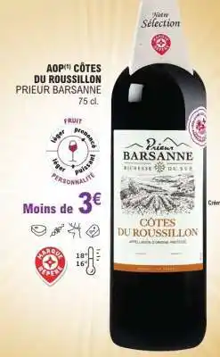 E.Leclerc AOP CÔTES DU ROUSSILLON PRIEUR BARSANNE offre