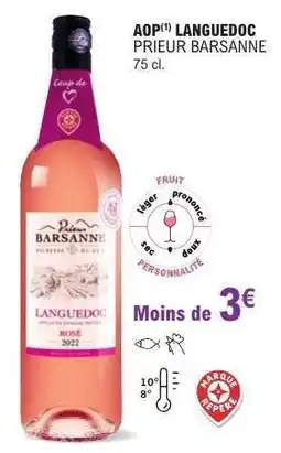 E.Leclerc AOP LANGUEDOC PRIEUR BARSANNE offre