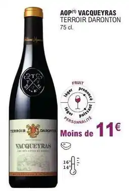 E.Leclerc AOP VACQUEYRAS TERROIR DARONTON offre