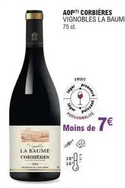 E.Leclerc AOP CORBIÈRES VIGNOBLES LA BAUME offre