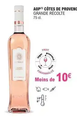 E.Leclerc AOP CÔTES DE PROVENCE GRANDE RÉCOLTE offre