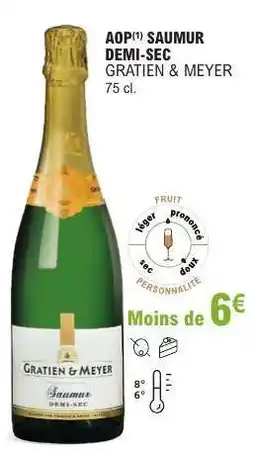 E.Leclerc AOP Saumur Demi-Sec Gratien & Meyer offre
