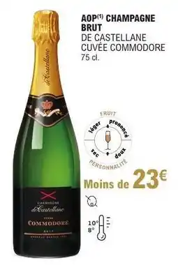 E.Leclerc AOP CHAMPAGNE BRUT DE CASTELLANE CUVÉE COMMODORE offre