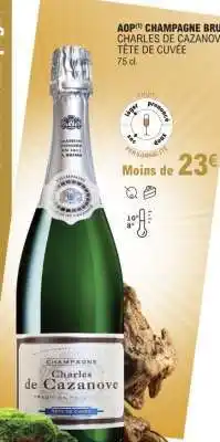 E.Leclerc AOP Champagne Brut Charles de Cazanove Tête de Cuvée offre