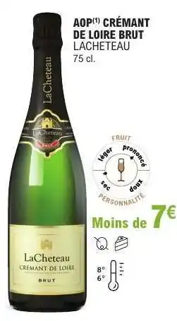 E.Leclerc AOP Crémant de Loire Brut Lacheteau offre