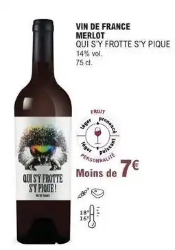 E.Leclerc VIN DE FRANCE MERLOT QUI S'Y FROTTE S'Y PIQUE offre