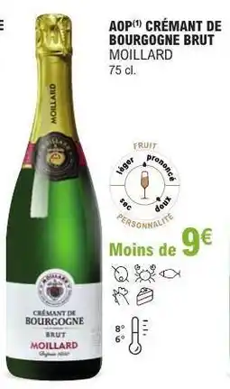 E.Leclerc AOP** Crémant de Bourgogne Brut 'Moillard' offre